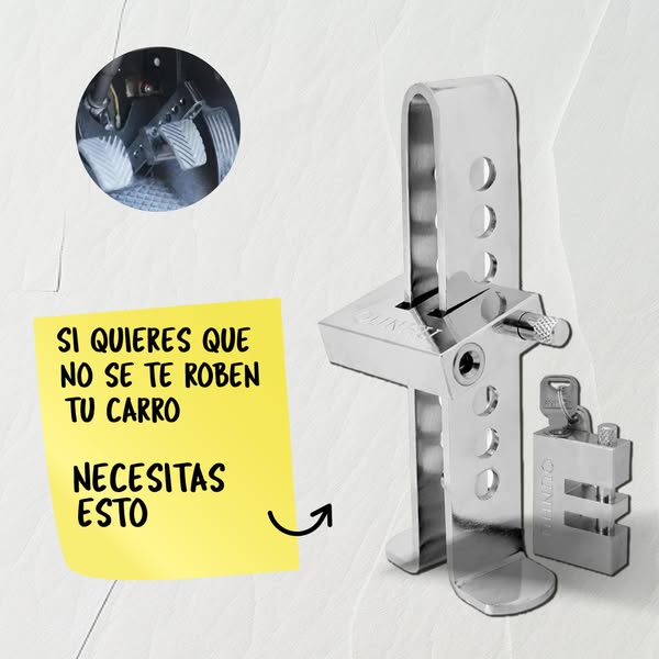 Traba Pedal Candado Auto Antirrobo