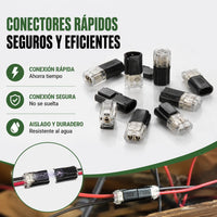 Conector de doble cable con hebilla de bloqueo, cierre de seguridad, antideslizante ⚡️