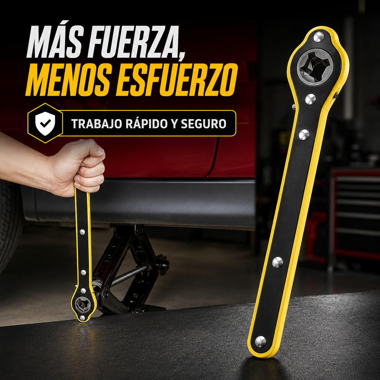 Llave Rachet Para Gato Tijera Cambiar Llantas Trinquete